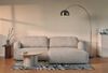 Selsey Tvoya Ecksofa mit Schlaffunktion, Ottomane rechts, Bouclé Beigegrau Bild 2