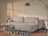 Selsey Tvoya Ecksofa mit Schlaffunktion, Ottomane rechts, Bouclé Beigegrau Bild 3
