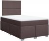 vidaXL Boxspringbett mit Matratze Dunkelbraun 120x200 cm Stoff 3292751 Bild 3