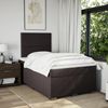 vidaXL Boxspringbett mit Matratze Dunkelbraun 120x200 cm Stoff 3292751 Bild 4