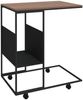 Beistelltisch mit Rollen Braun 55 x 36 x 63,5 cm Holzwerkstoff Bild 2