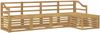 vidaXL Outdoor-Sofagarnitur 5 pcs Weiß Massivholz Akazie 3391689 Bild 2