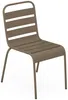 Vente-unique - MIRMANDE Garden dining set Metall Schokoladenbraun - B 80 cm59 cm x H 74,5 cm79 cm x L 160 cm47,5 cm Bild 3