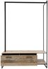 Kompaktgarderobe >Renfrew< in Old Style hell aus Metall - 137x186x50cm (BxHxT) Bild 3