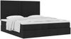 vidaXL Ottoman-Bett mit Matratzen Schwarz 200x200 cm Stoff 3313101 Bild 4