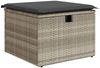 vidaXL 6-tlg. Garten-Sofagarnitur mit Kissen Hellgrau Poly Rattan 3325328 Bild 5