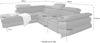 COTTA Ecksofa Solution L-Form, mit Arm- & Kopfteilverstellung, wahlweise mit Bettfunktion Bild 3