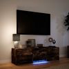vidaXL Fernsehschrank mit LED Geräucherte Eiche 140 x 34 x 40 cm 3418703 Bild 4