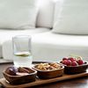 Zoha Servierschale Stripe Schüssel - Handgefertigte Akazienholz Schale für Dips, Snacks, (4-tlg), Handgefertigtes Akazienholz Bild 3