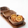 Zoha Servierschale Stripe Schüssel - Handgefertigte Akazienholz Schale für Dips, Snacks, (4-tlg), Handgefertigtes Akazienholz Bild 4