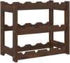 vidaXL Weinregal für 12 Flaschen Braun Massivholz Kiefer 373388 Bild 2