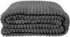 Kuscheldecke Jacquard Flanell Anthrazit 180x200 cm Bild 4