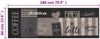 vidaXL Küchenteppich Waschbar Coffee Schwarz 60x180 cm Samt 136556 Bild 5