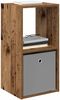 vidaXL Nachttisch Altholz 35 x 32 x 68,5 cm Holzwerkstoff 8000640 Bild 3
