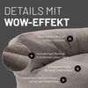 Lumaland 'Interior Line' Sitzsack-Sofa, Leinen Look and Feel, Indoor - Hellgrau, 90 x 50 cm, 320l Bild 5