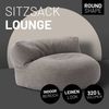 Lumaland 'Interior Line' Sitzsack-Sofa, Leinen Look and Feel, Indoor - Hellgrau, 90 x 50 cm, 320l Bild 2