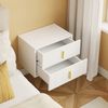 SoBuy FBT177-E-W Nachttisch, Spanplatte, Melamin, Weiß, 40 x 30 x 30 cm Bild 5