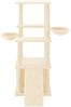 vidaXL Kratzbaum mit Sisal-Kratzsäulen Creme 133 cm 171756 Bild 3