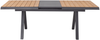 KUMASI Ausziehtisch 100x160, Platte Teakholz natur, Mittelauszug aus Keramik in Dunkelgrau, Bild 3