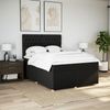vidaXL Boxspringbett mit Matratze Schwarz 140x200 cm Stoff 3293612 Bild 4