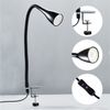 B.K.Licht LED Klemmleuchte Sirius, Dimmfunktion, mehrere Helligkeitsstufen, Leuchtmittel wechselbar, Warmweiß, 3-stufig, dimmbar, flexibler Schwanenhals mit Silikonmantel Bild 3