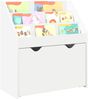 vidaXL Kinderregal mit Schubladen Weiß 60 x 29,5 x 69 cm Holzwerkstoff 892389 Bild 3