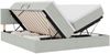 vidaXL Bett mit LED-Lichtleisten Hellgrau 180 x 200 cm Samt 3371597 Bild 2