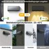 Nettlife LED Außen-Wandleuchte Schwarz 3 LEDs Solarlampe 3000K Warmweiß 2 Modi Solarwandleuchte, LED fest integriert, Warmweiß, solarleuchte für Zaun Terrasse Balkon Garten Treppen Bild 2