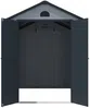 Vente-unique - CESIO Gartenhaus Harz GrauGrau - B 268 cm x H 180 cm x L 176 cm Bild 5