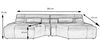 KAWOLA Big Sofa TARA Wohnlandschaft Leder schwarz 76 x 143 x 286 cm Bild 5