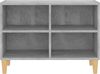vidaXL TV-Schrank mit Massivholz-Beinen Betongrau 69,5x30x50 cm 805927 Bild 3
