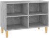 vidaXL TV-Schrank mit Massivholz-Beinen Betongrau 69,5x30x50 cm 805927 Bild 2