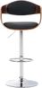 CLP 2er Set Barhocker Kingston Stoff drehbar mit Höhenverstellung,walnuss/dunkelgrau Bild 2