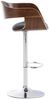 CLP 2er Set Barhocker Kingston Stoff drehbar mit Höhenverstellung,walnuss/dunkelgrau Bild 3