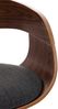 CLP 2er Set Barhocker Kingston Stoff drehbar mit Höhenverstellung,walnuss/dunkelgrau Bild 5