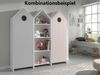CASAMI Schrank mit 1 Tür pink, Rillenprofil senkrecht, Ausführung MDF lackiert Bild 2