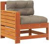 vidaXL Gartensofa mit Armlehne und Kissen Wachsbraun Massivholz Kiefer 844916 Bild 2