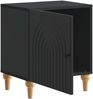 vidaXL Nachttisch Schwarz 43 x 34,5 x 50 cm Holzwerkstoff 894107 Bild 3
