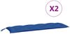 vidaXL Gartenbank-Auflagen 2 Stk. Blau 150x50x7 cm Oxford-Gewebe 361707 Bild 5