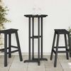vidaXL Bartisch Schwarz 55 x 55 x 107 cm Polyethylen 42006608 Bild 4