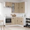 vidaXL Kücheneinheit PORTO 8 pcs Sonoma-Eiche Holzwerkstoff 3438423 Bild 3