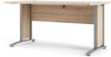 Dmora Schreibtisch Ascorbato, Mehrzweckschreibtisch, Bürotisch für PC, Eckschreibtisch, 150x80 h75 cm, Grau und Eiche Bild 5