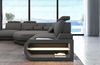 Mini Stoff Ecksofa Asti L Form - Mikrofaserstoff - hellgrau-schwarz Bild 4