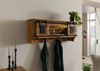 Wandregal Mango / Altholz 115x30x45 natur lackiert RAILWAY LUX #150 Bild 3