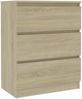 Sideboard Sonoma-Eiche 60 x 33,5 x 76 cm Spanplatte Bild 2