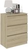 Sideboard Sonoma-Eiche 60 x 33,5 x 76 cm Spanplatte Bild 3