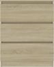 Sideboard Sonoma-Eiche 60 x 33,5 x 76 cm Spanplatte Bild 4