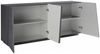 Dmora Kommode Apollo, 4-türiges Küchen-Sideboard, Wohnzimmer-Buffet, 100 % Made in Italy, 200 x 43 x 86 cm, Schiefer, Bild 4