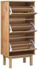 vidaXL Schuhschrank OTTA mit 3 Schubladen Braun Massivholz Kiefer 351309 Bild 3