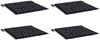 vidaXL Gartenstuhl-Kissen 4 Stk. Schwarz Karomuster 50x50x4 cm Stoff 361081 Bild 3